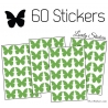 60 Stickers Papillons 3CM - Autocollant decoration