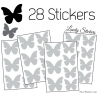 28 Stickers Papillons 5 et 4cm - Décoration modèle 1