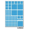 744 Gommettes Kit Carrés No1 - Gommette - Autocollant