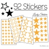 92 Stickers Etoiles Mixte - Autocollant Décoration appartement