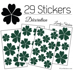 29 Stickers Fleurs 5CM 4CM 3CM - Autocollant Fleur pétale coeur