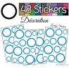 48 Ronds Creux Mixte Stickers - Autocollant de decoration