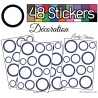 48 Ronds Creux Mixte Stickers - Autocollant de decoration
