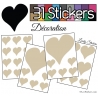 31 Stickers Coeurs  10CM 5CM 3CM - Autocollant décoration