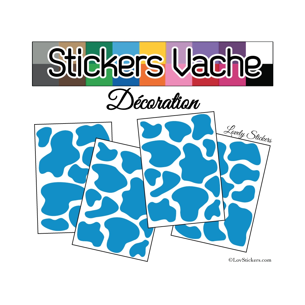 Sticker peau de vache - Autocollant LovStickers.com