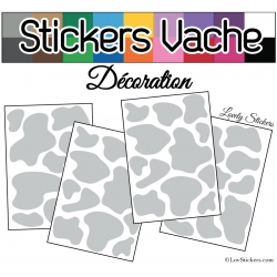 Sticker peau de vache - Autocollant LovStickers.com