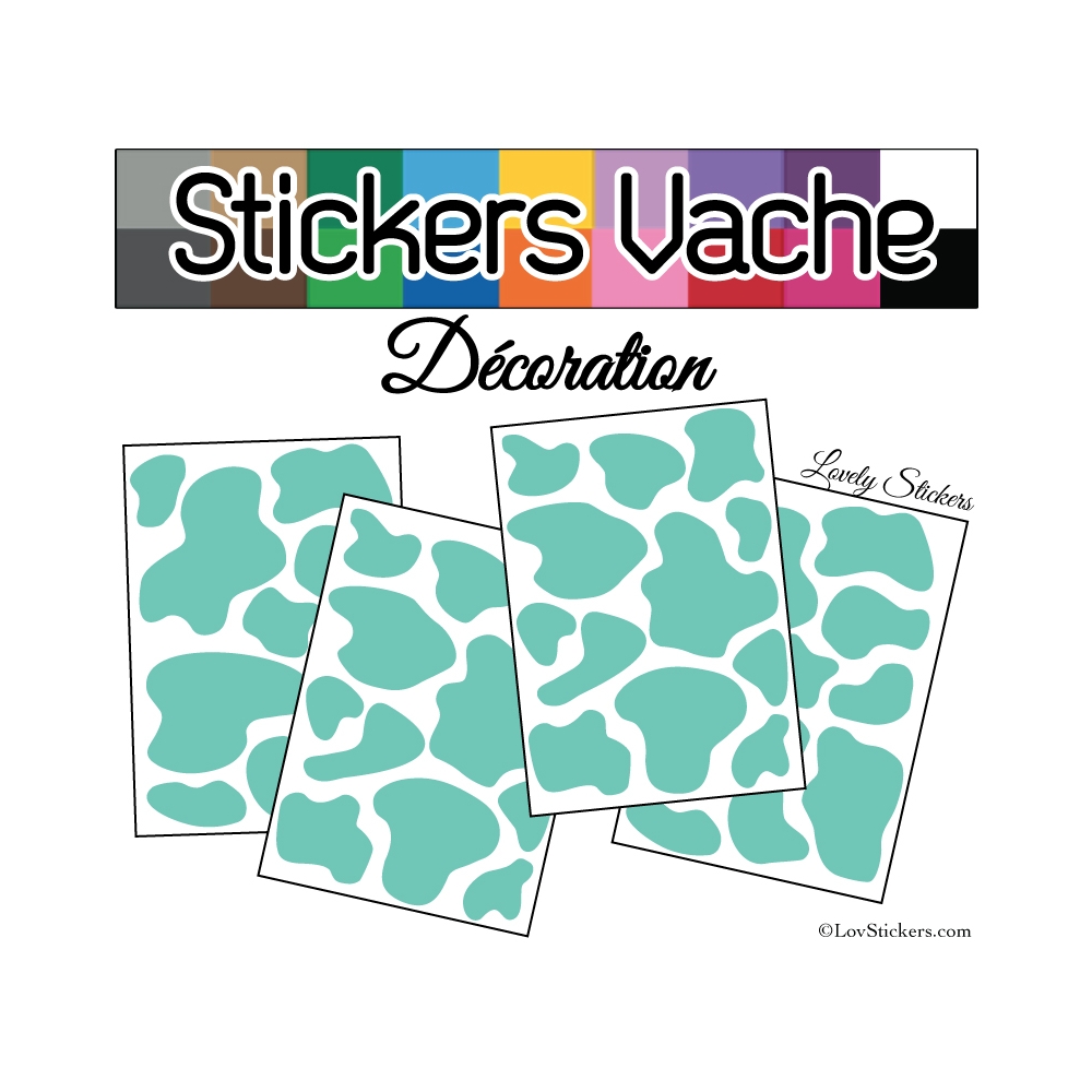 Sticker peau de vache - Autocollant LovStickers.com