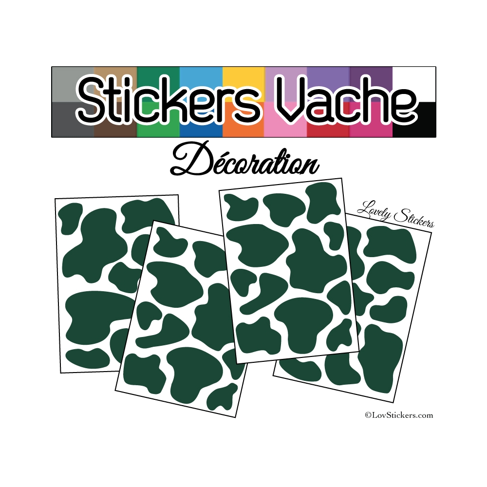 Sticker peau de vache - Autocollant LovStickers.com