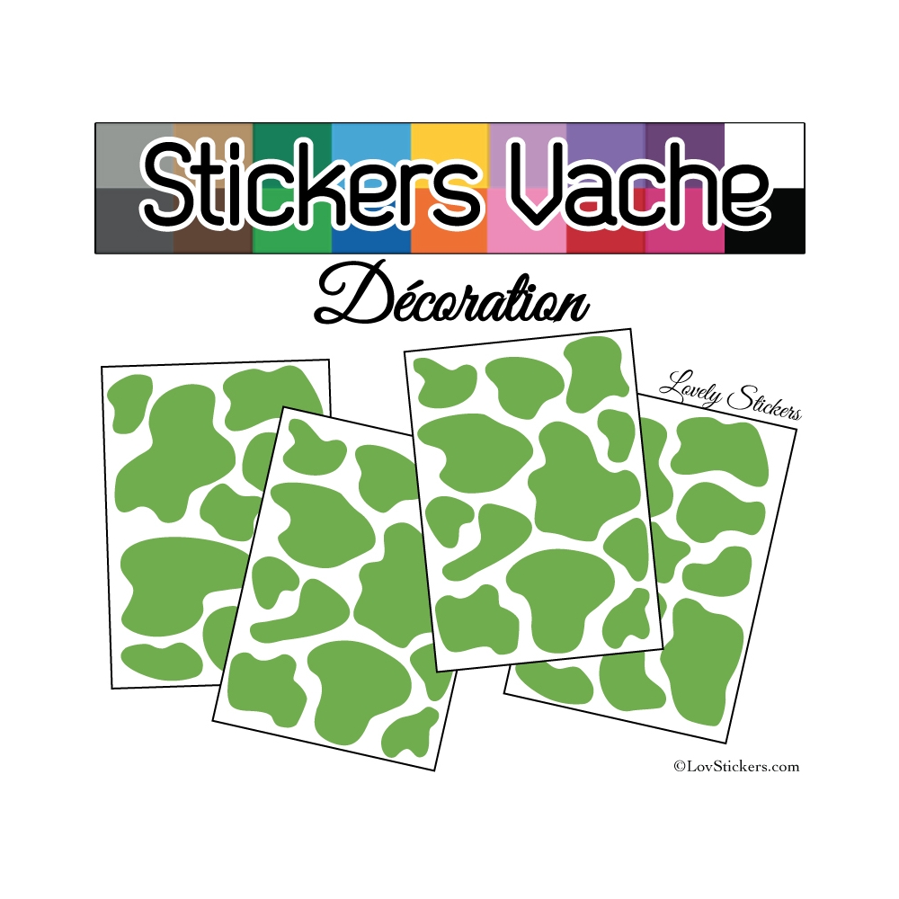 Sticker peau de vache - Autocollant LovStickers.com