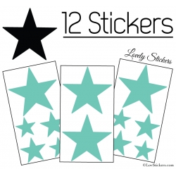 26 Stickers Etoiles Deco