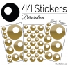 44 Stickers Ronds Bulles - Autocollant Décoration