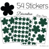 54 Fleurs Stickers - Autocollant decoration modèle fleur No2b