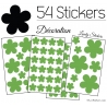 54 Fleurs Stickers - Autocollant decoration modèle fleur No2b