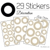 29 Ronds Creux Mixte Stickers - Autocollant décoration