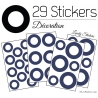 29 Ronds Creux Mixte Stickers - Autocollant décoration