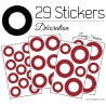 29 Ronds Creux Mixte Stickers - Autocollant décoration