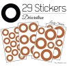 29 Ronds Creux Mixte Stickers - Autocollant décoration