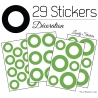 29 Ronds Creux Mixte Stickers - Autocollant décoration