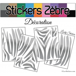 Sticker peau de zèbre - Autocollant LovStickers.com