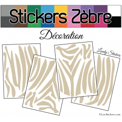 Sticker peau de zèbre - Autocollant LovStickers.com