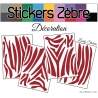 Sticker peau de zèbre - Autocollant LovStickers.com