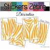 Sticker peau de zèbre - Autocollant LovStickers.com