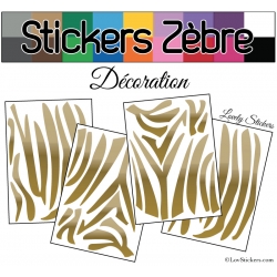 Sticker peau de zèbre - Autocollant LovStickers.com