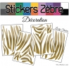 Sticker peau de zèbre - Autocollant LovStickers.com