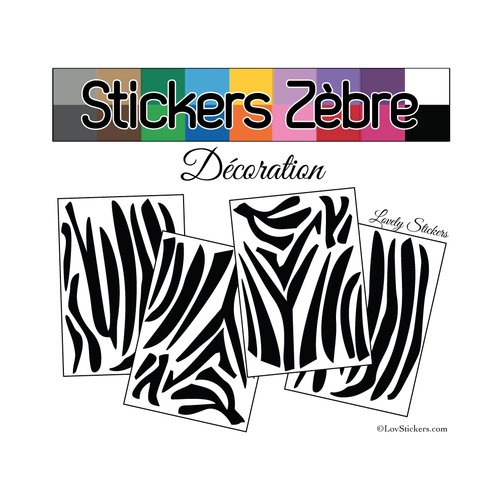 Sticker peau de zèbre - Autocollant LovStickers.com Sticker peau de zèbre - Autocollant LovStickers.com