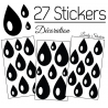 27 Gouttes d'eau Mixte Stickers - Autocollant