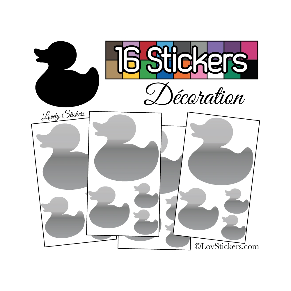 Sticker canard - Autocollant LovStickers.com