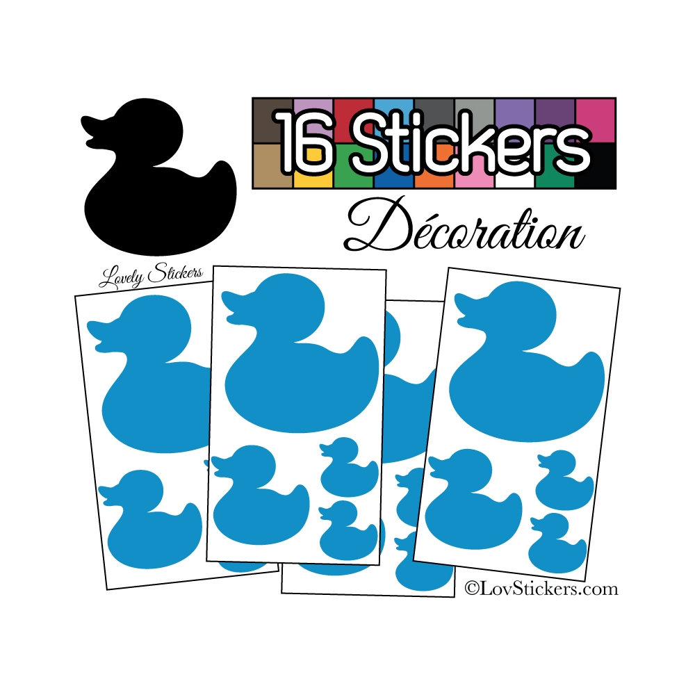 Sticker canard - Autocollant LovStickers.com