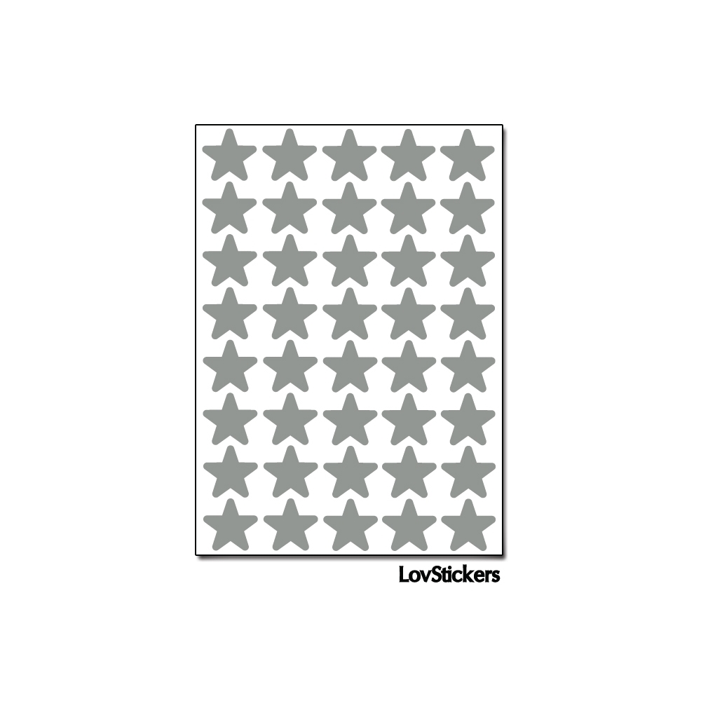 320 Etoiles 1,3cm - Gommette Triangle Deco Repositionnable en Vinyle