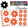 23 Stickers Fleur Mixte - Autocollant Décoration Intérieur