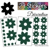 23 Stickers Fleur Mixte - Autocollant Décoration Intérieur