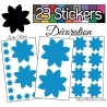23 Stickers Fleur Mixte - Autocollant Décoration Intérieur