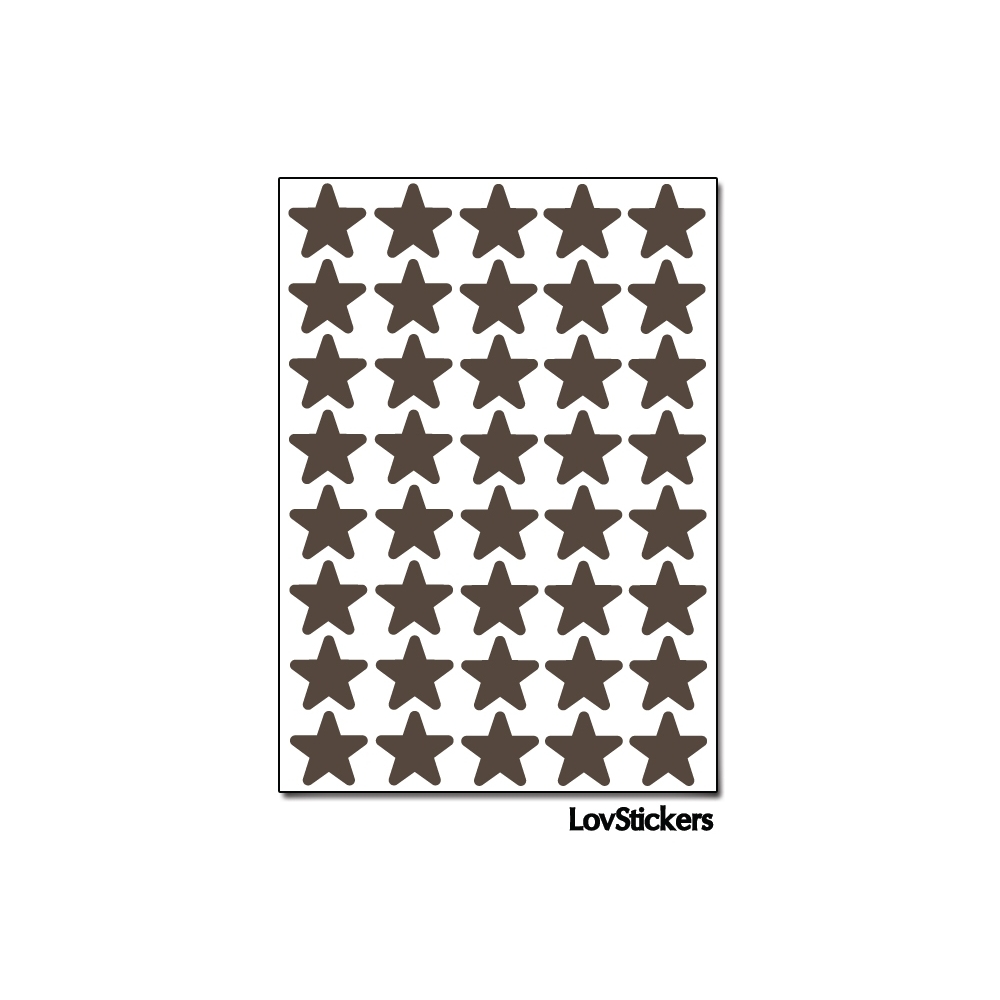 320 Etoiles 1,3cm - Gommette Triangle Deco Repositionnable en Vinyle