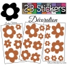 23 Stickers Fleurs Mixte - Autocollant Décoration Intérieur