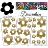 23 Stickers Fleurs Mixte - Autocollant Décoration Intérieur