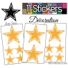 11 Stickers Etoiles Mixte - Autocollant Décoration Intérieur