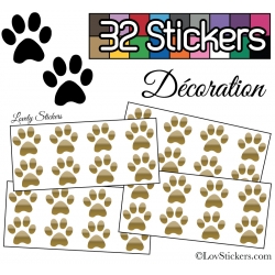 Sticker pattes de chat - Autocollant LovStickers.com