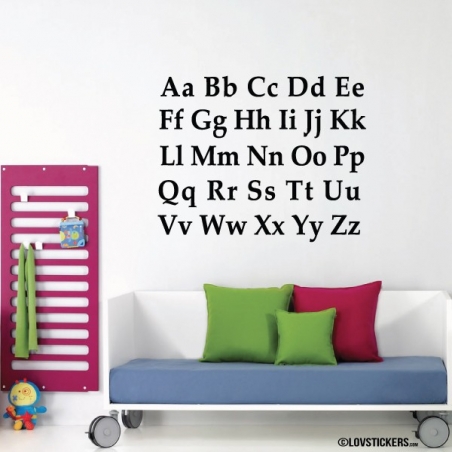 Sticker Alphabet - 2 tailles disponibles - Decoration Murale éducative