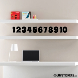 Stickers Chiffres - 10 Numeros Educatif -