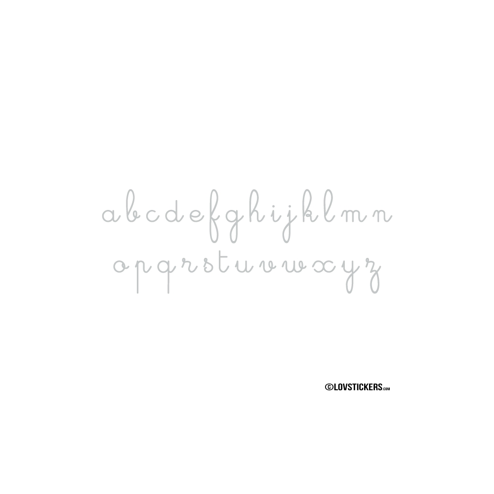 Sticker Alphabet - 2 tailles disponibles - Decoration Murale éducative
