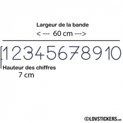 Stickers Chiffres - 10 Numeros Educatif -