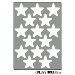 120 Etoiles 2 cm - Gommette Deco Repositionnable en Vinyle