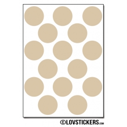 120 Stickers Ronds 1,8 cm - Décoration Gommette Loisirs - Vinyle Repositionnable