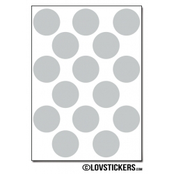 120 Stickers Ronds 1,8 cm - Décoration Gommette Loisirs - Vinyle Repositionnable