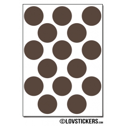 120 Stickers Ronds 1,8 cm - Décoration Gommette Loisirs - Vinyle Repositionnable