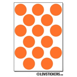 120 Stickers Ronds 1,8 cm - Décoration Gommette Loisirs - Vinyle Repositionnable